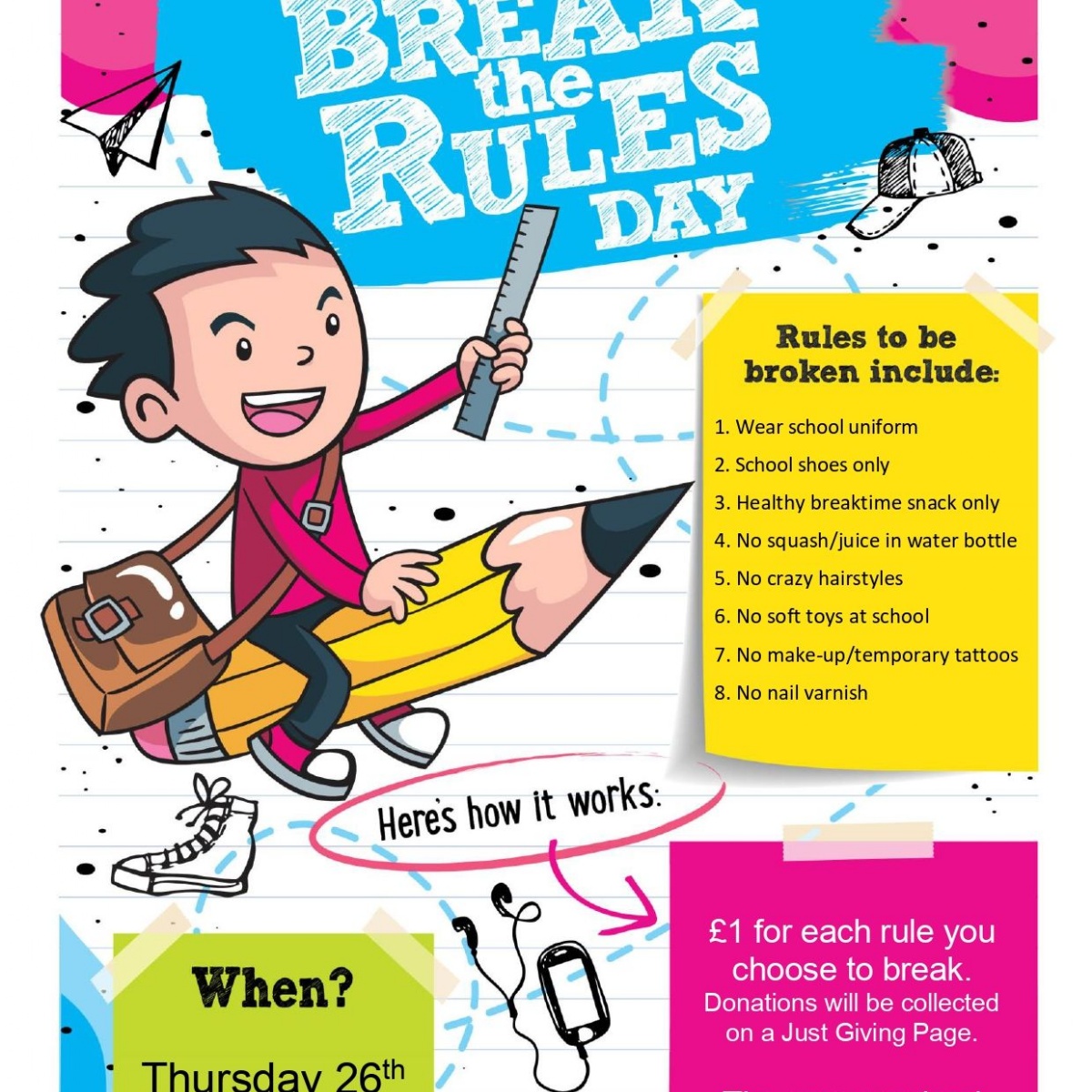 Worplesdon Primary School Break The Rules Day 